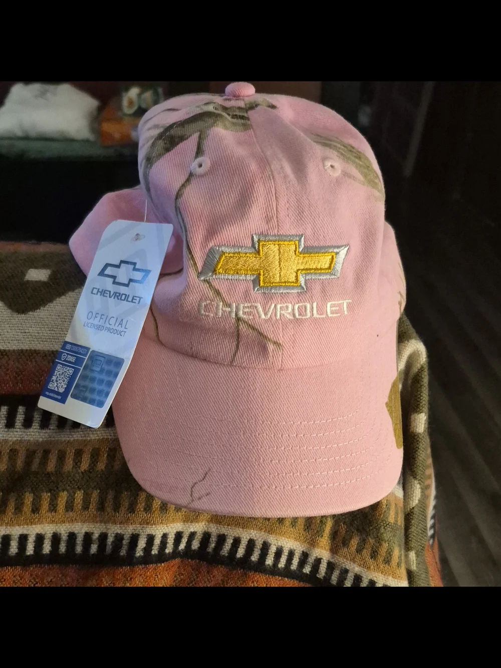 Kids Pink Camouflage Baseball Cap